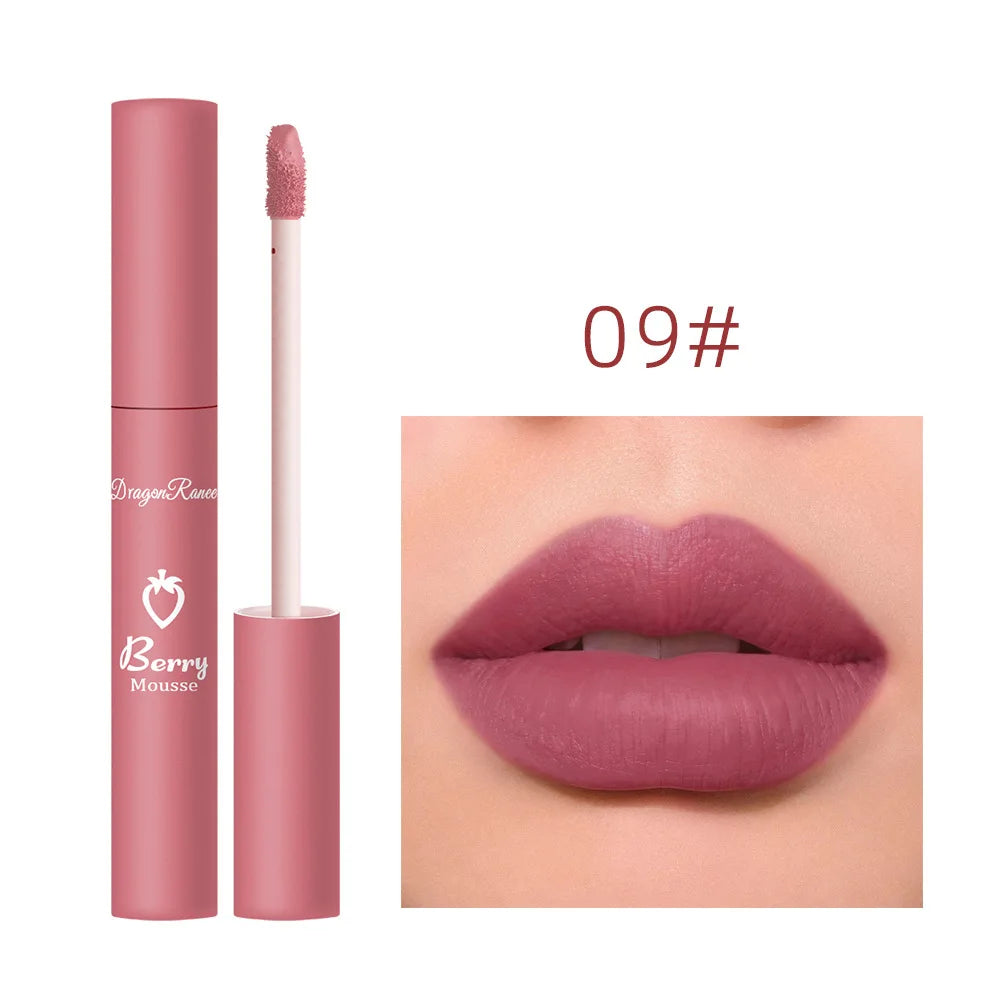 Matte Velvet Nude Lip Gloss - Long-Lasting & Waterproof