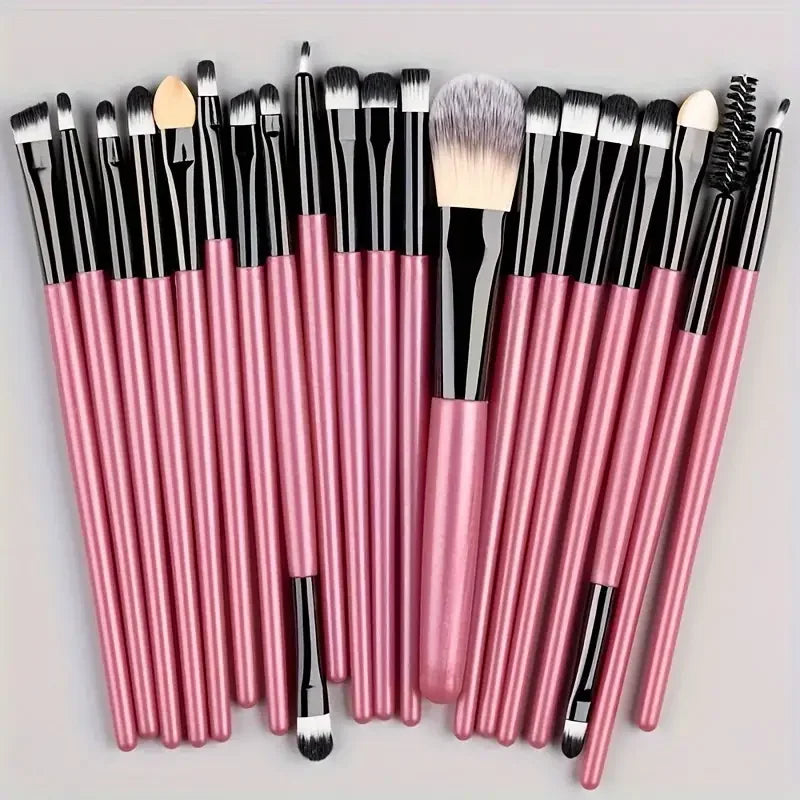 20-Piece Makeup Brush Set - Professional Cosmetic Tools