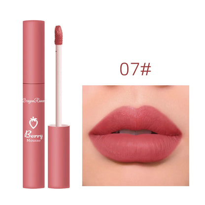 Matte Velvet Nude Lip Gloss - Long-Lasting & Waterproof