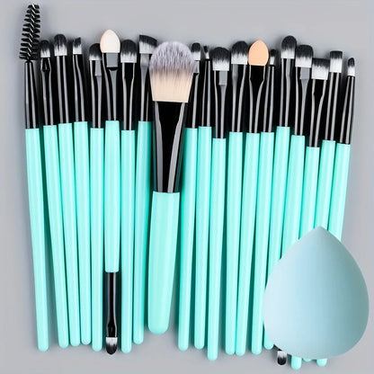 20-Piece Makeup Brush Set - Professional Cosmetic Tools