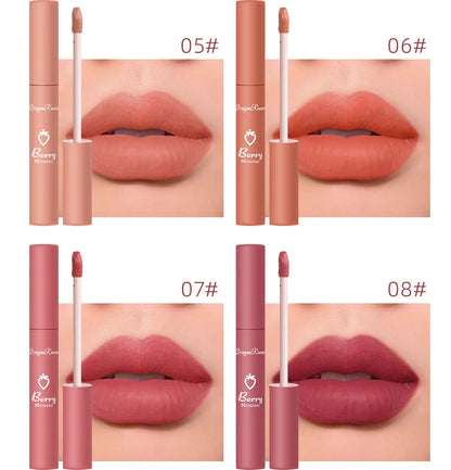 Matte Velvet Nude Lip Gloss - Long-Lasting & Waterproof