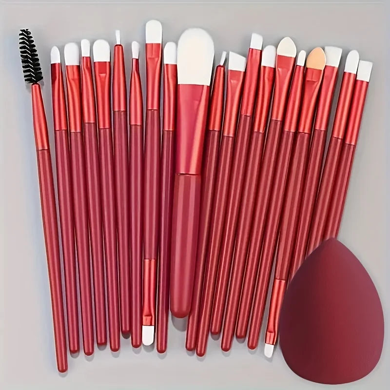 20-Piece Makeup Brush Set - Professional Cosmetic Tools