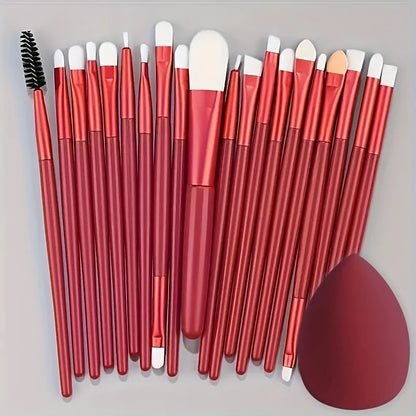 20-Piece Makeup Brush Set - Professional Cosmetic Tools