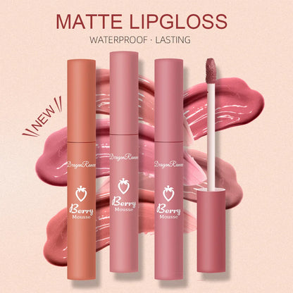 Matte Velvet Nude Lip Gloss - Long-Lasting & Waterproof