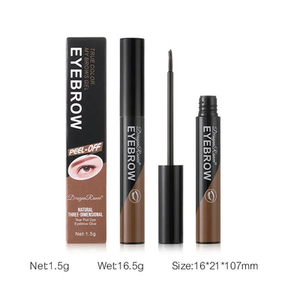 Peel-Off Eyebrow Tattoo Gel - Waterproof & Long-Lasting