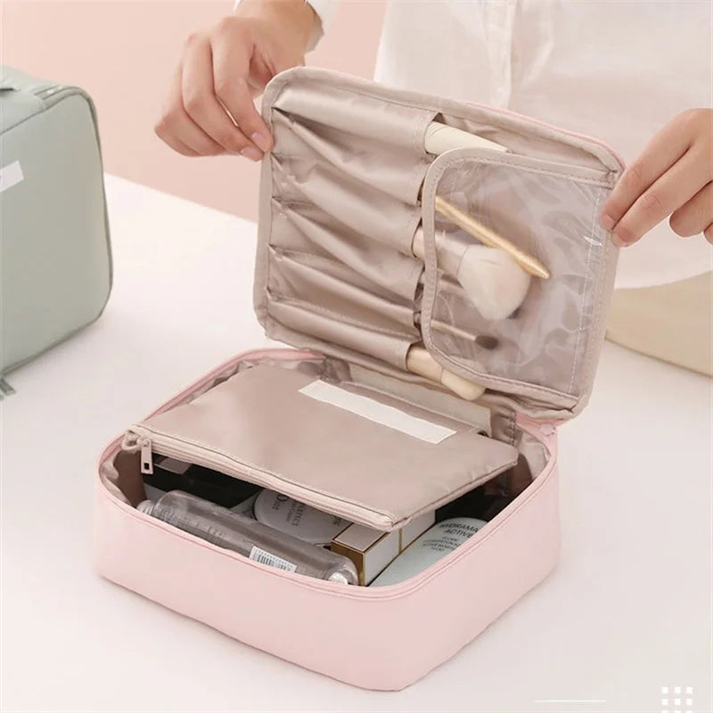 Waterproof Travel Makeup Bag - Large Capacity Organizer