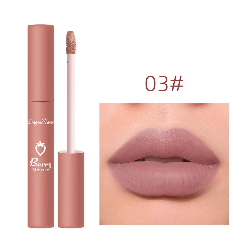 Matte Velvet Nude Lip Gloss - Long-Lasting & Waterproof