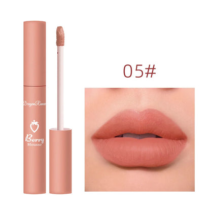 Matte Velvet Nude Lip Gloss - Long-Lasting & Waterproof