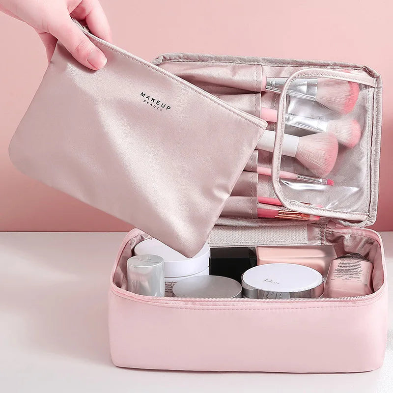 Waterproof Travel Makeup Bag - Large Capacity Organizer