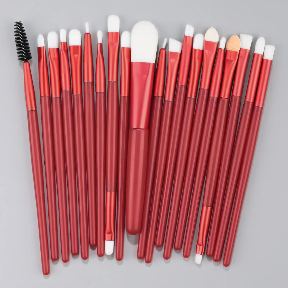 20-Piece Makeup Brush Set - Professional Cosmetic Tools