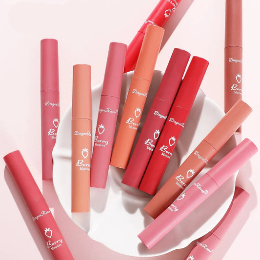 Matte Velvet Nude Lip Gloss - Long-Lasting & Waterproof