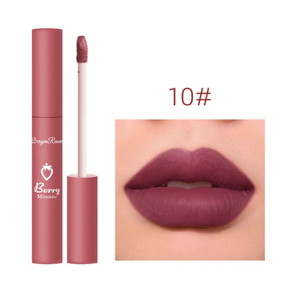 Matte Velvet Nude Lip Gloss - Long-Lasting & Waterproof