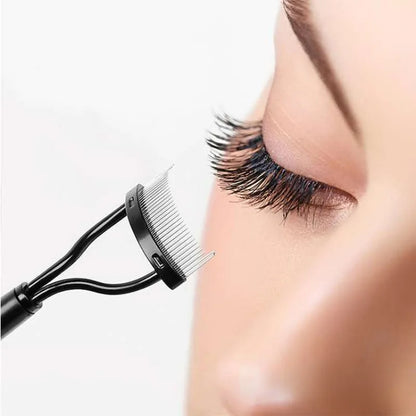 Eyelash Separator Comb - Metal Teeth Curler Brush