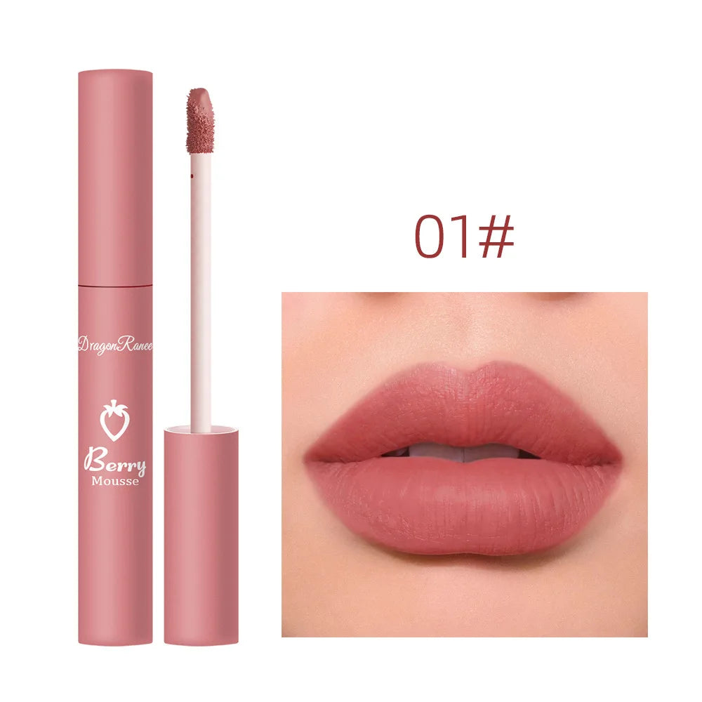 Matte Velvet Nude Lip Gloss - Long-Lasting & Waterproof