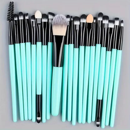 20-Piece Makeup Brush Set - Professional Cosmetic Tools